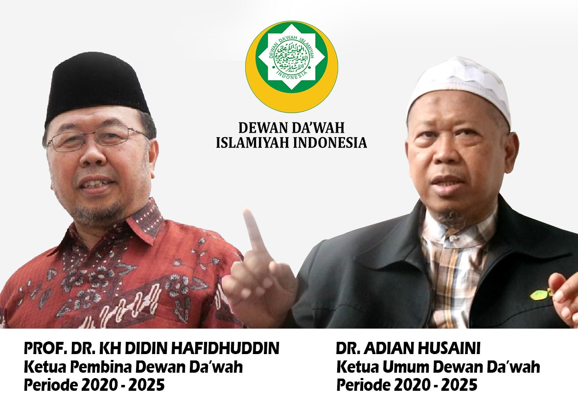 Pasangan Didin Hafidhuddin dan Adian Husaini Pimpin Dewan Dakwah